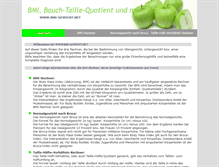 Tablet Screenshot of bmi-gewicht.net